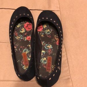 Black Roxy  ballet flats